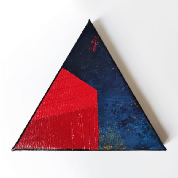 Podział w trójkącie, DEEP, 8 x 8 x 8 cm