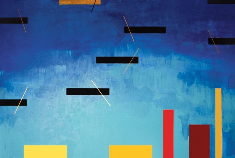 Barkarolla, Inspirowane muzyką Fryderyka Chopina, ROK akryl, płótno, 80x120 cm