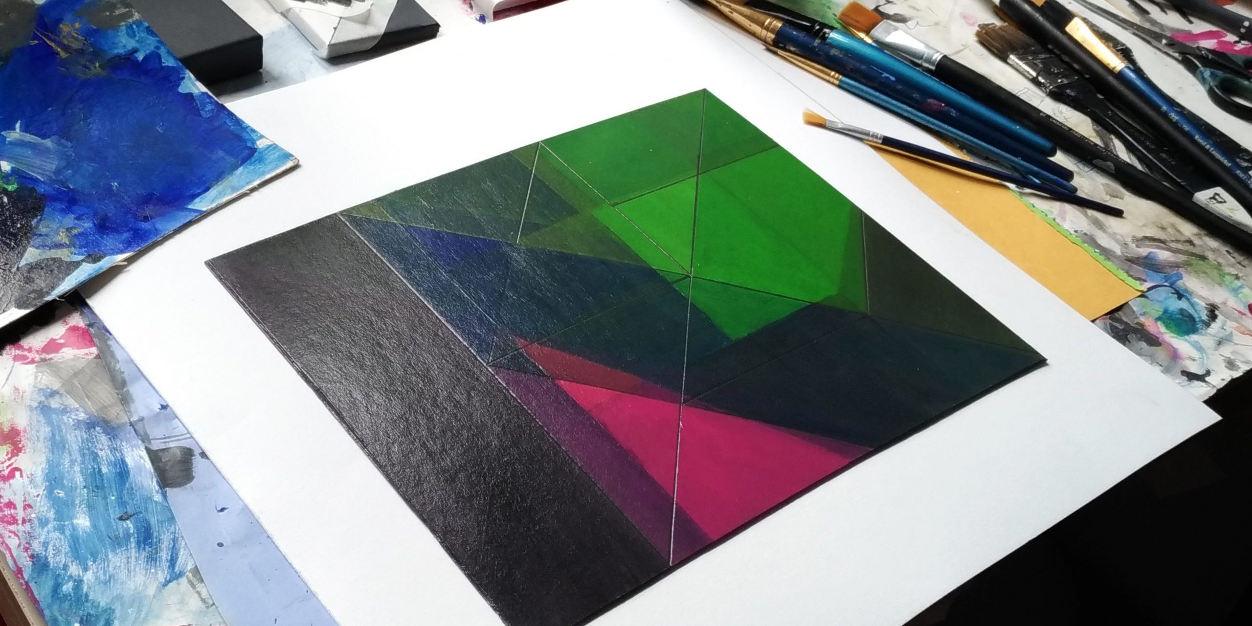 Szkic na tekturze, 26,5 x 23,5 cm
