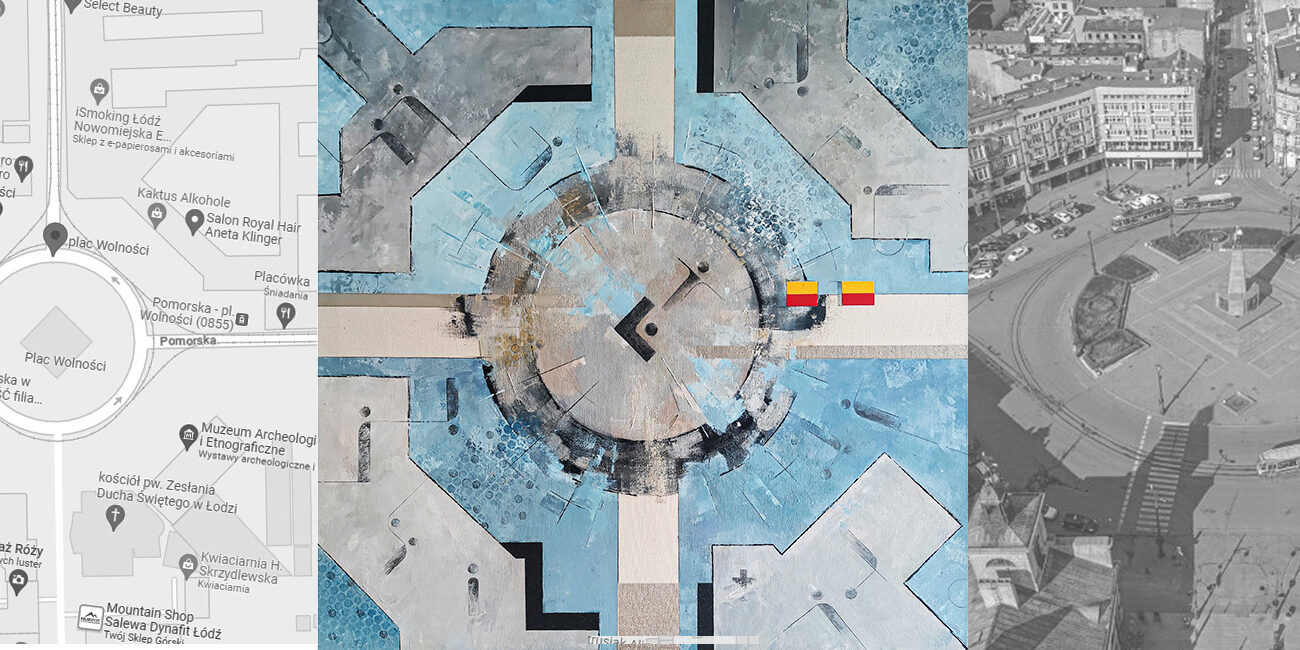 Wizualizacja obrazu Plac Wolności w Łodzi