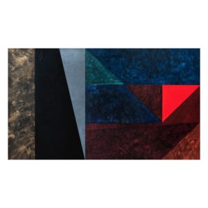 Podział do kwadratu ze złotym odcięciem i czerwonym trójkątem, 90 x 150 cm