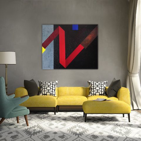 Obraz na płótnie, Podział literalny, 80 x100 cm