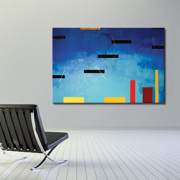 Barkarolla, Inspirowane muzyką Fryderyka Chopina, ROK akryl, płótno, 80 x 120 cm