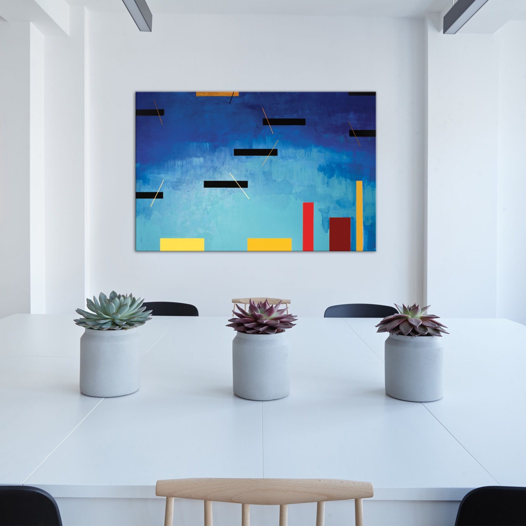 Barkarolla, Inspirowane muzyką Fryderyka Chopina, ROK akryl, płótno, 80x120 cm