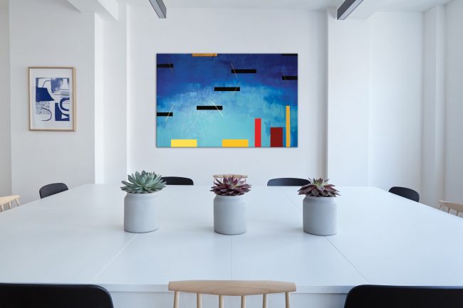 Barkarolla, Inspirowane muzyką Fryderyka Chopina, ROK akryl, płótno, 80x120 cm