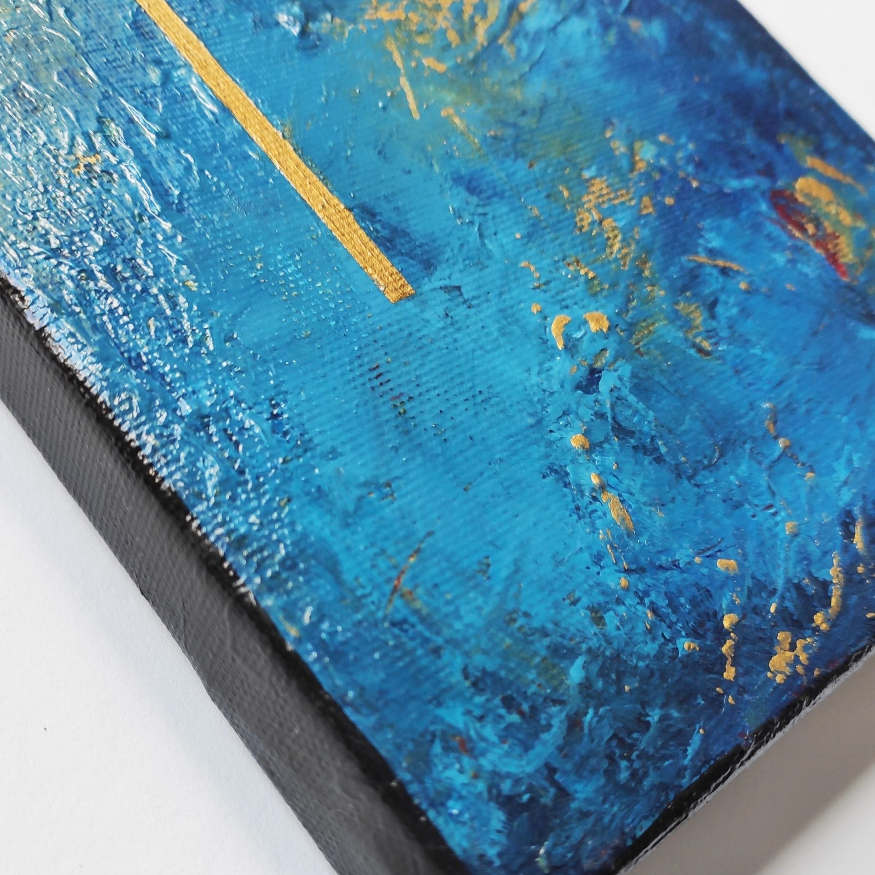 Deep, akryl na płótnie, 15 x 15 cm