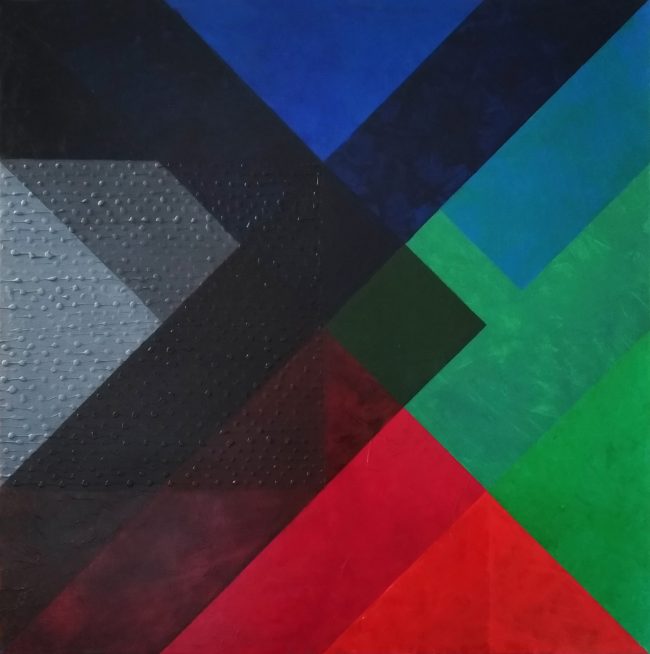 Podział strukturalny od kwadratu nr 1, 80 × 80 cm