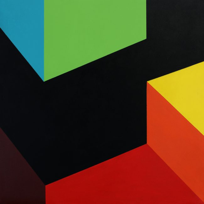 Podział od_do kwadratu II, 80 x 80 cm