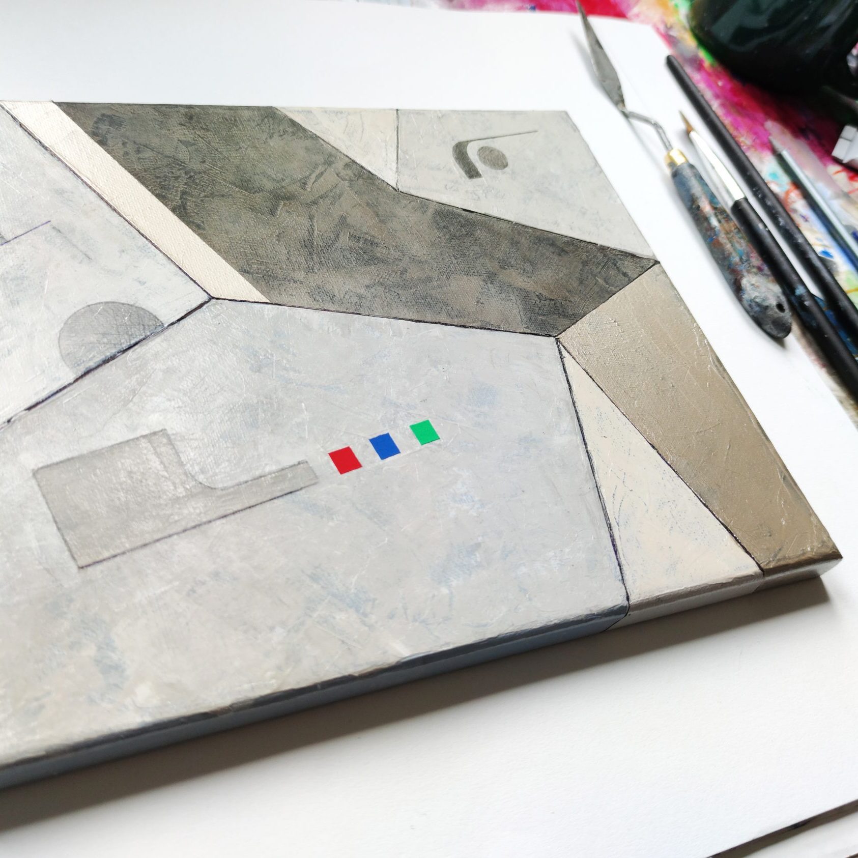 W poszukiwaniu przejscia z cyklu Białe na czarnym. Systemy otwarte, 20 x 30 cm