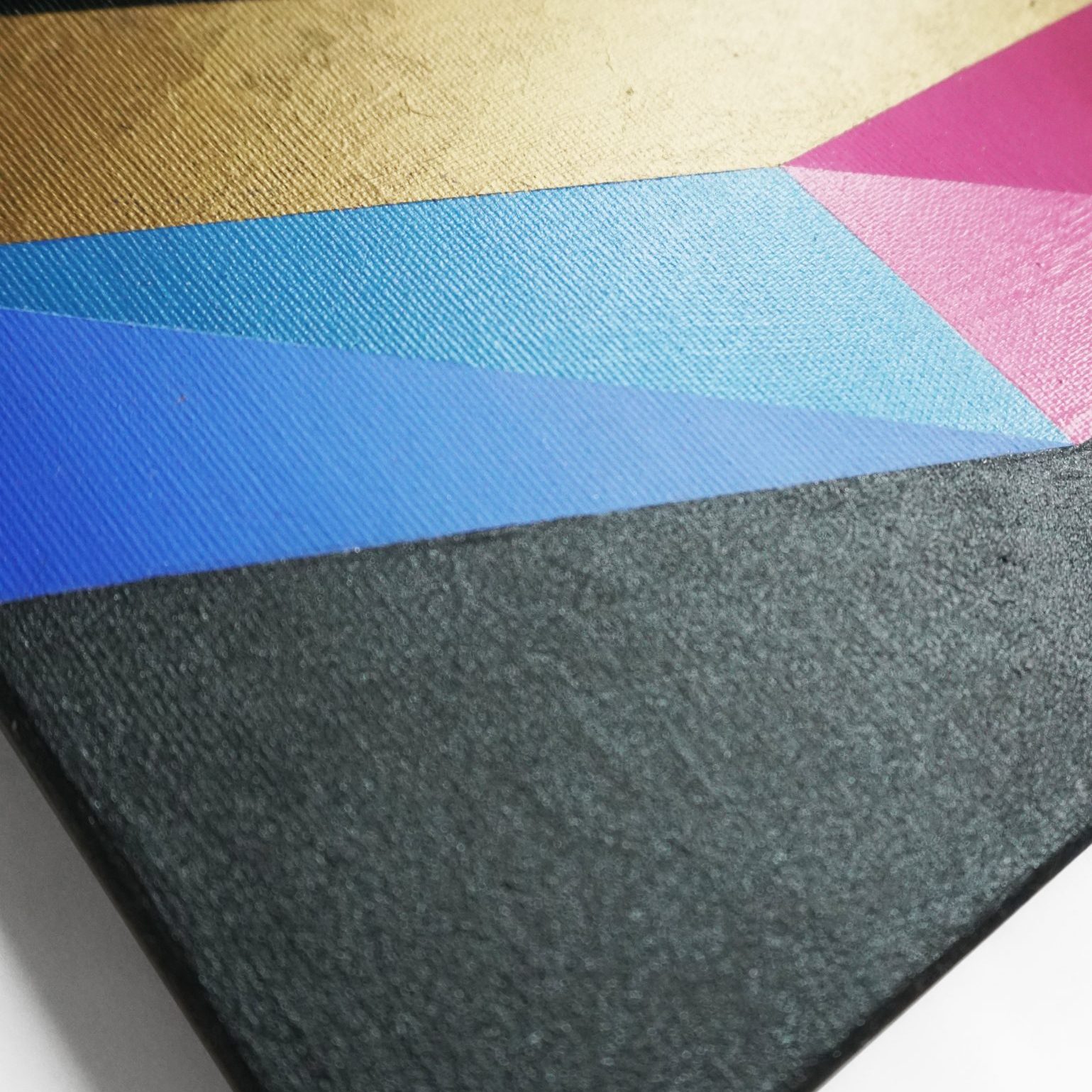 Gold & pink, 20 x 20 cm