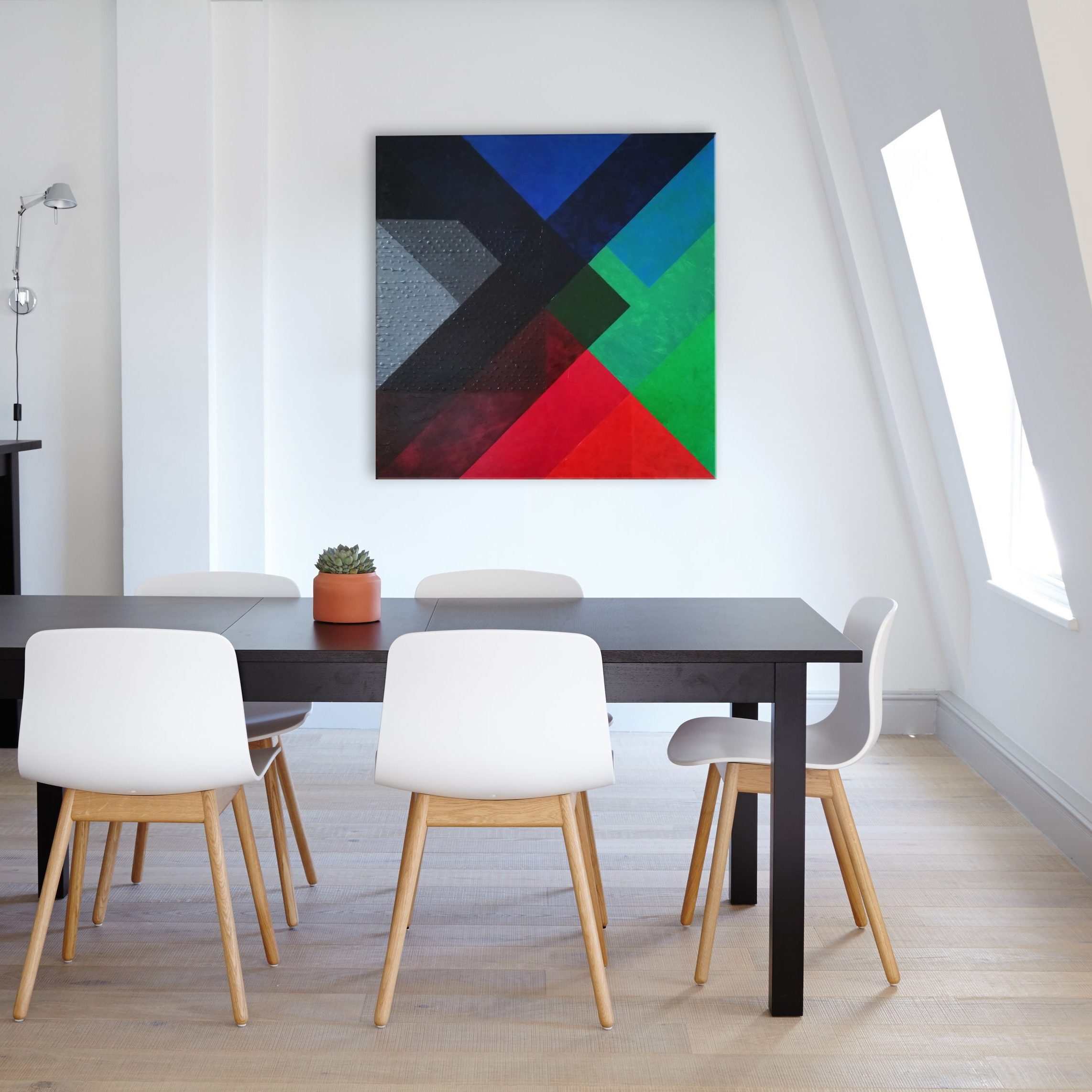 Podział strukturalny od kwadratu nr 1, 80 × 80 cm