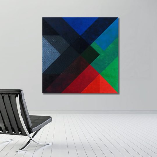 Podział strukturalny od kwadratu nr 1, 80 × 80 cm