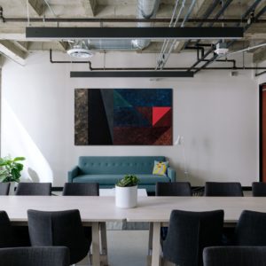 Podział do kwadratu, obraz akrylowy, 90 x150 cm