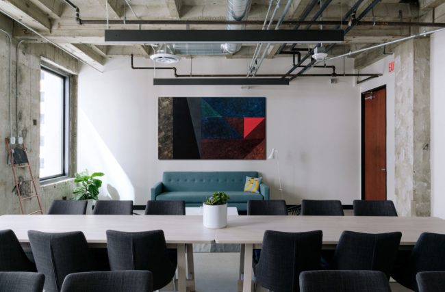 Podział do kwadratu, obraz akrylowy, 90 x150 cm