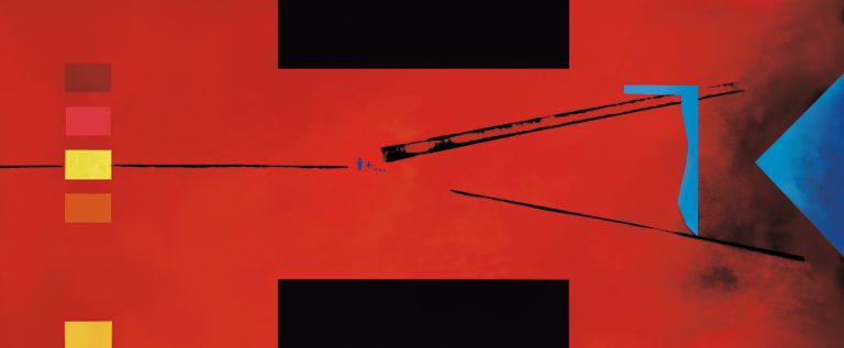 Obraz na płótnie, zatrzymany kadr w czerwieni I