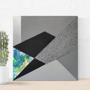 Podział po przekątnej, 20 x 20 cm, wnętrze